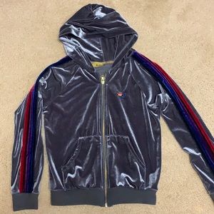 Kids Aviator Nation velour zip up...size 14